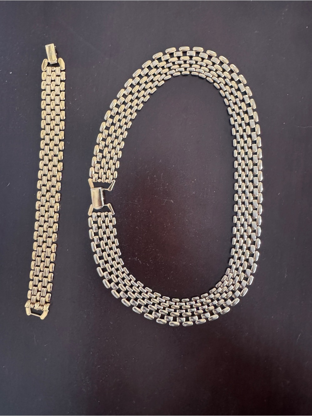 Ladies, stunning custom jewelry, necklace, and matching bracelet